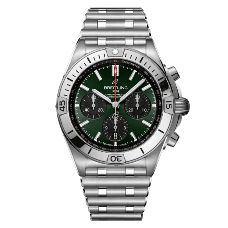 Breitling Chronomat B01 42mm AB0134101L2A1 Stainless Steel With Green Dial
