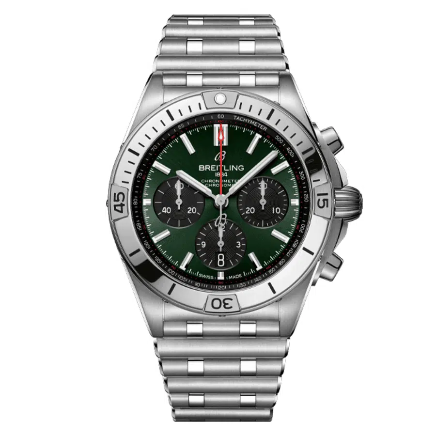 Breitling Chronomat B01 42mm AB0134101L2A1 Stainless Steel With Green Dial