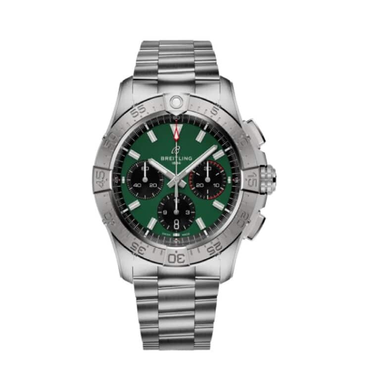 Breitling Avenger B01 Chronogragh 42mm AB0146101L1A1 Stainless Steel Watch Green Dial