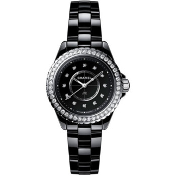 Chanel J12 33mm Black Ceramic And Steel Case - Diamond Bezel H6419 2024