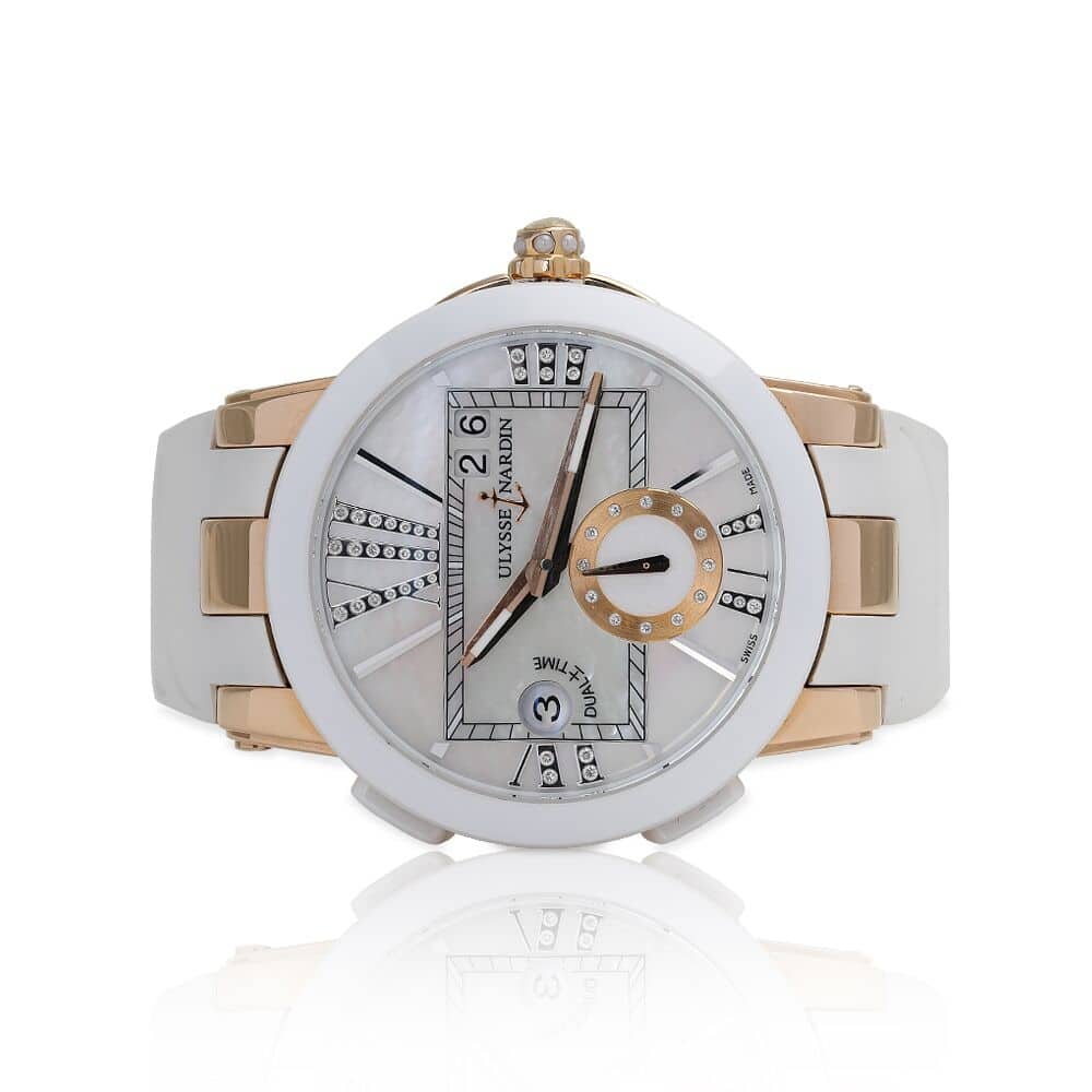 Ulysse Nardin Executive Dual Time Ladies Watch 246-10-3/391