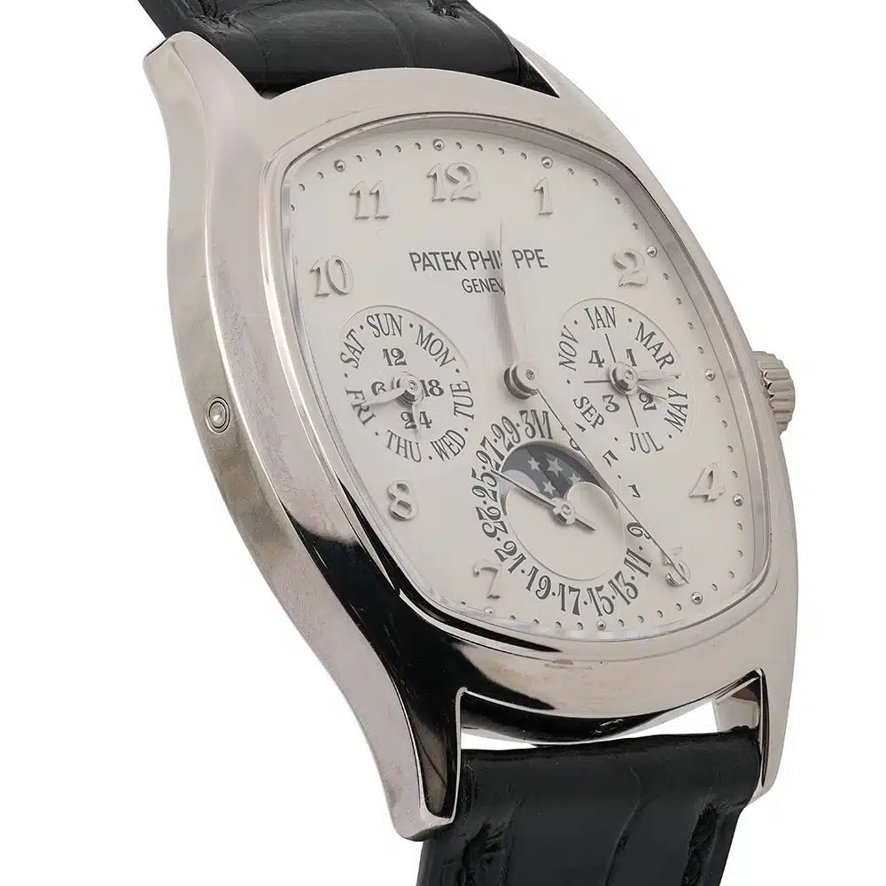 Patek Philippe Perpetual Calendar 5940g-001 White Gold With Black Leather Watch – image 3