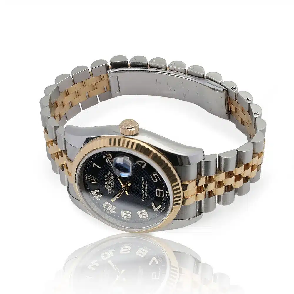 Rolex Datejust 36mm Blue Pattern Arabic Dial 116233 Stainless Steel Two Tone Watch – image 7