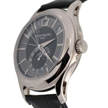 Patek Philippe Annual Calendar 5205G White Gold With Black Alligator Watch – alternate view