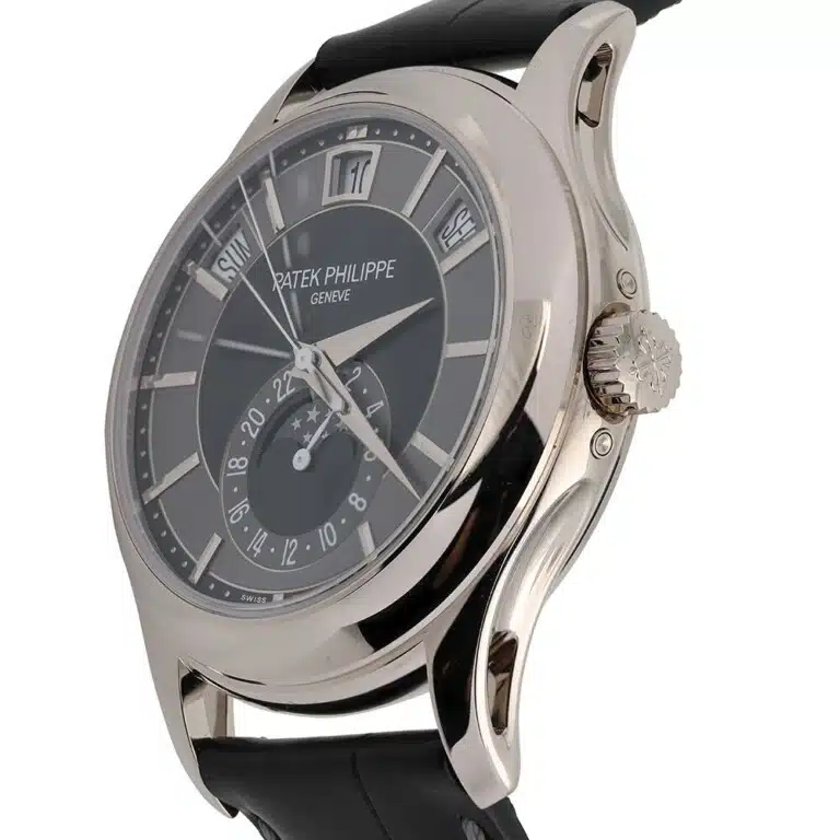 Patek Philippe Annual Calendar 5205G White Gold With Black Alligator Watch – image 2
