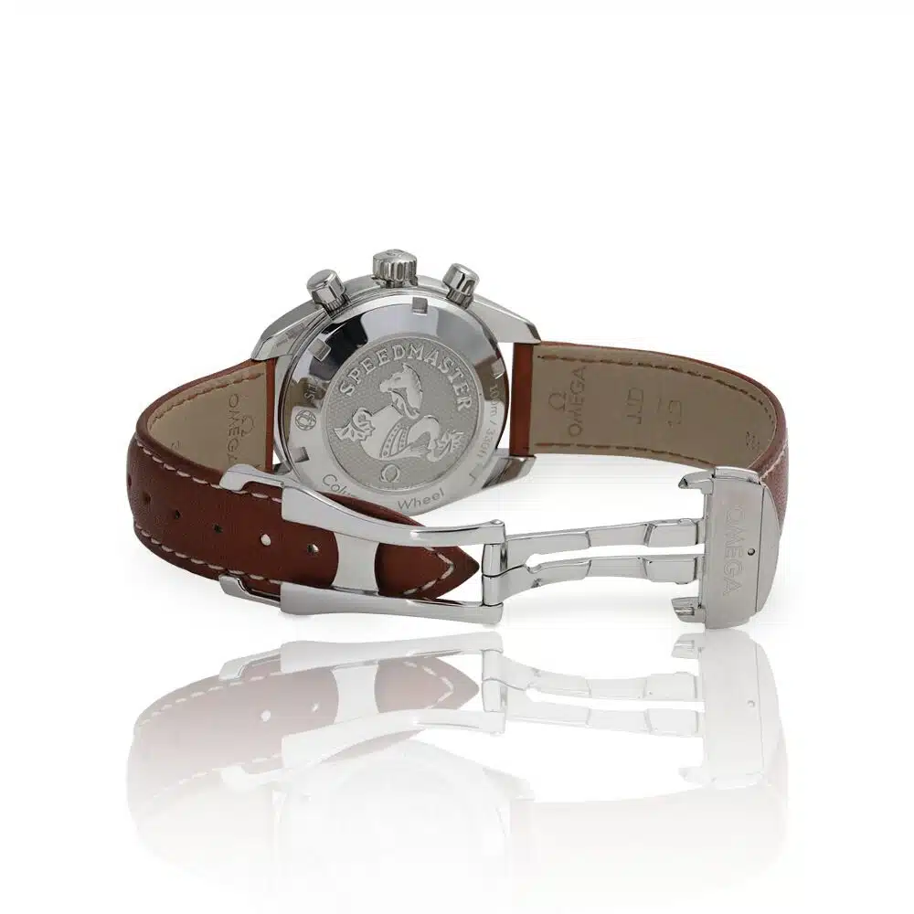 Omega Speedmaster Chronograph 324.32.38.50.06.001 Stainless Steel with Brown Leather Watch – image 9