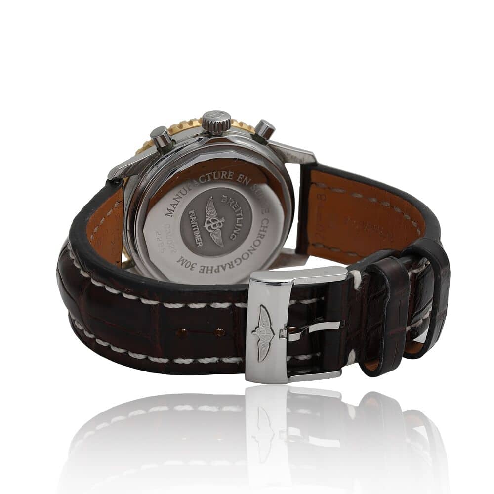 Breitling Navitimer Ivory Dial Leather Strap D30022