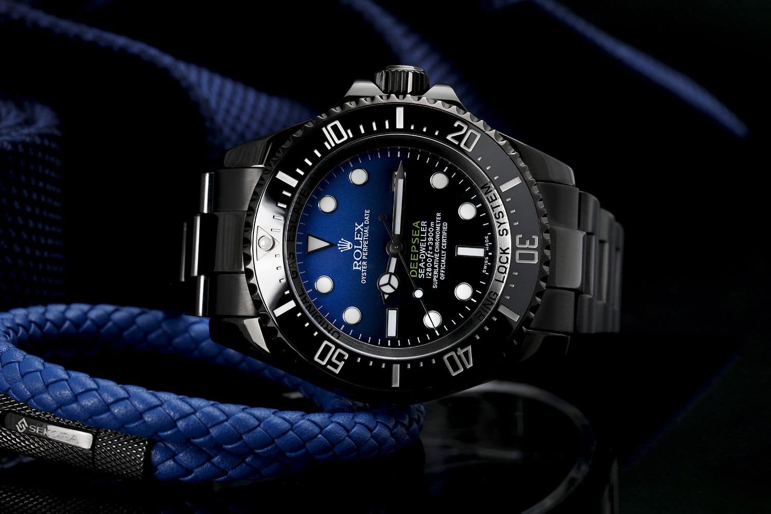 Rolex D-Blue Sea-Dweller Deepsea Black PVD/DLC Coating 116660 MINT