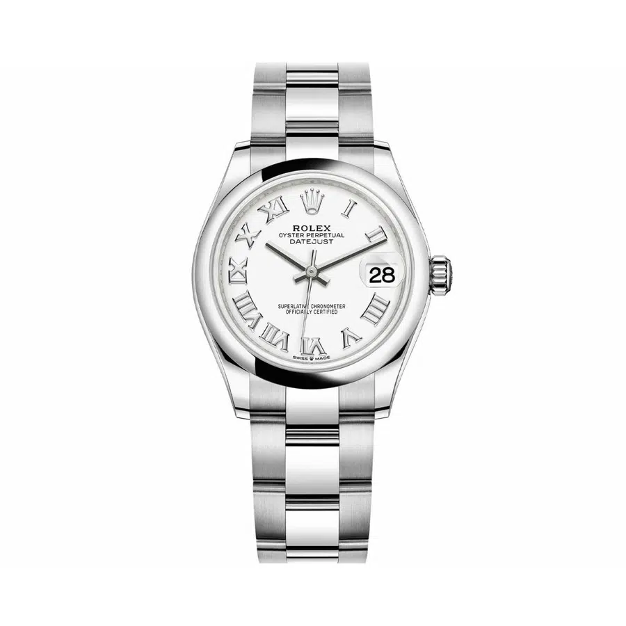 Rolex Datejust 31mm 278240 Oyster Stainless Steel Watch White Roman Dial 2021