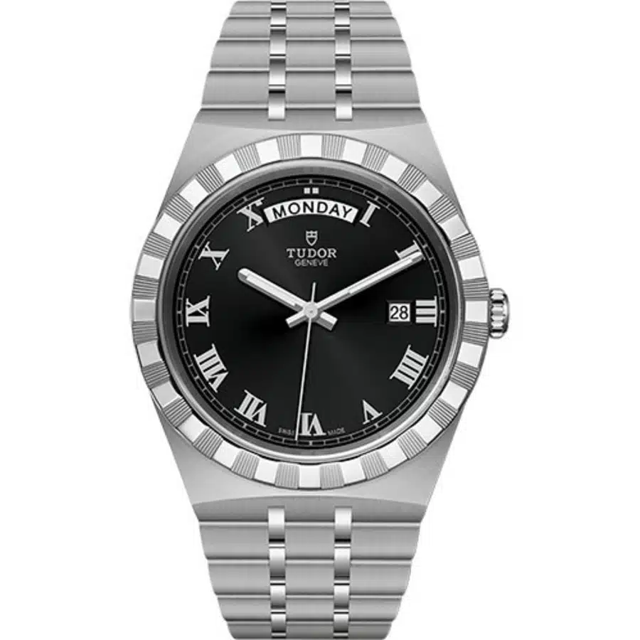 Tudor Royal 41mm Black Roman Dial M28600-0003 Stainless Steel Watch 2024