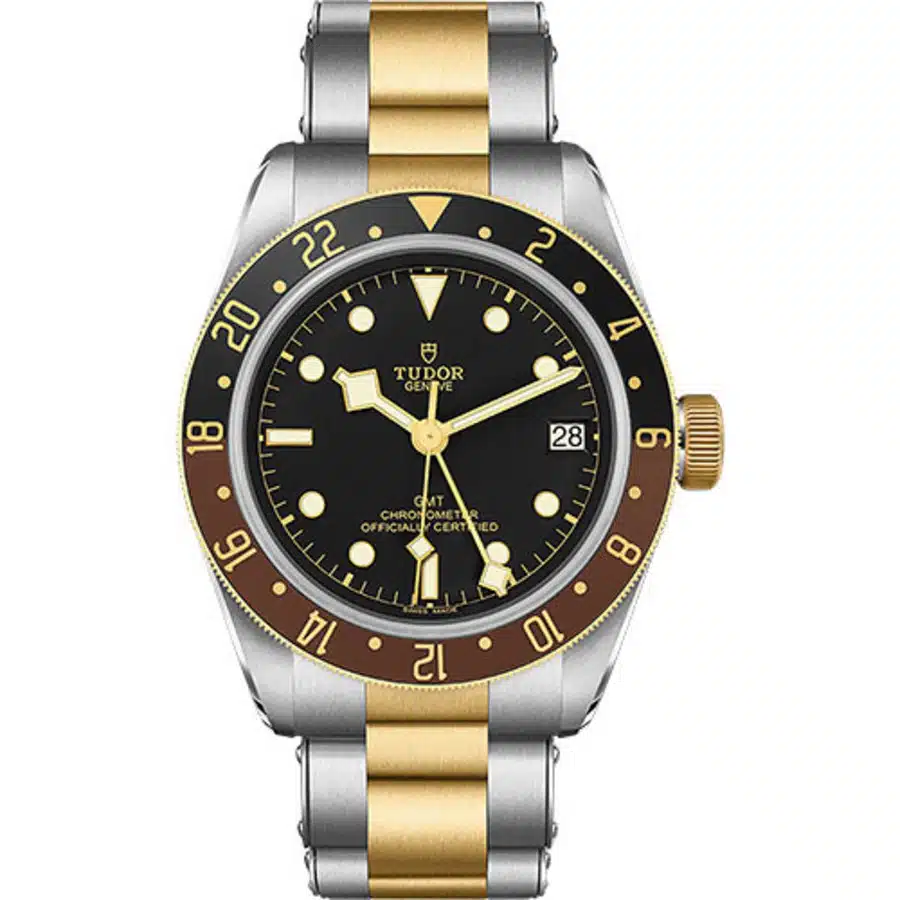 Tudor Black Bay Automatic 41mm M79833MN-0001 Stainless Steel & Yellow Gold Watch Black Dial Men's Watch 2024