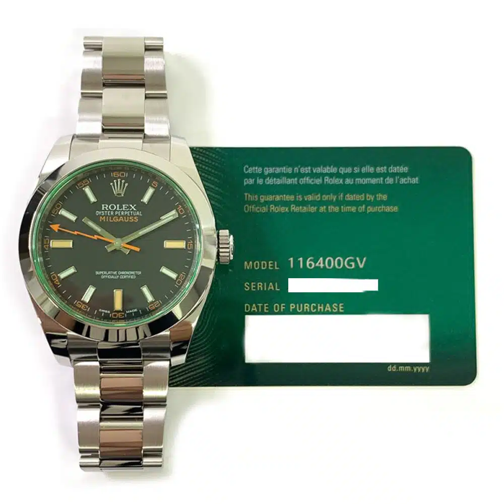 Rolex Milgauss 40mm Stainless Steel 116400GV with Black Dial Watch - 2019 – image 2