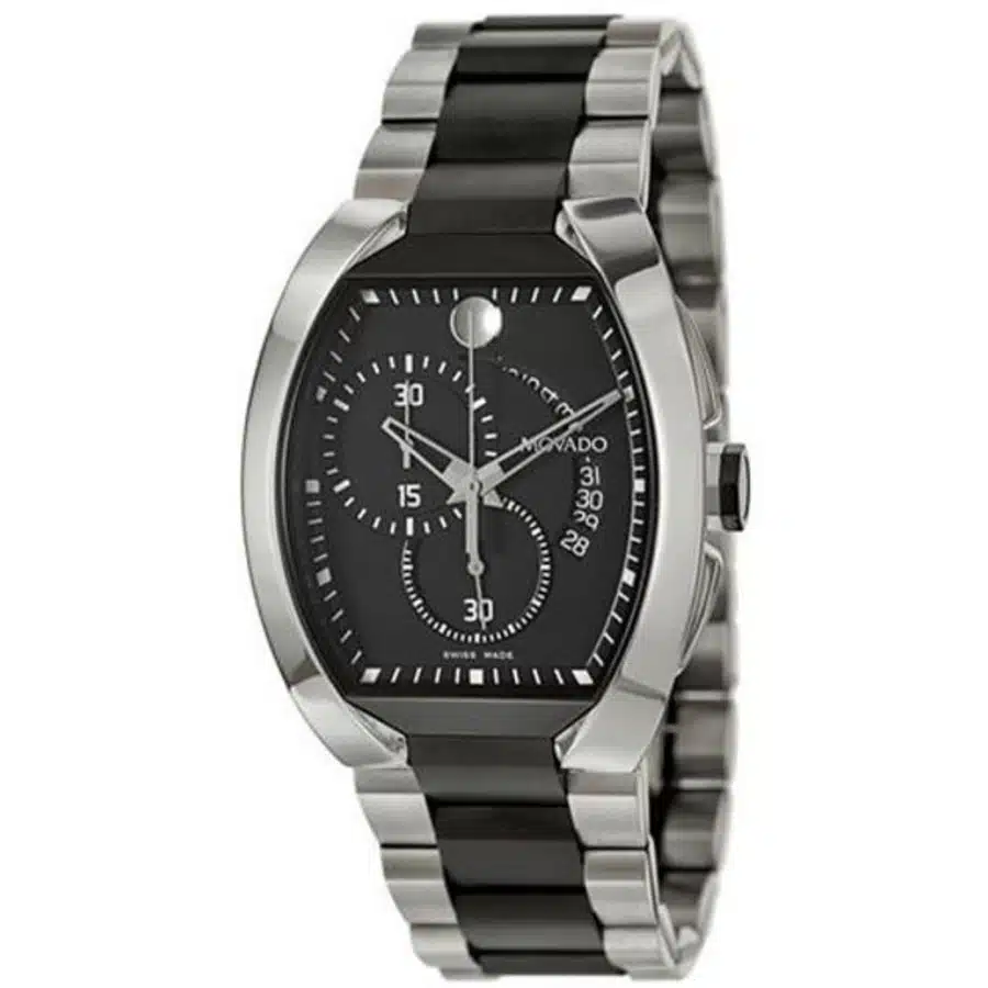 Movado Verto Black 0606699 Stainless Steel Watch