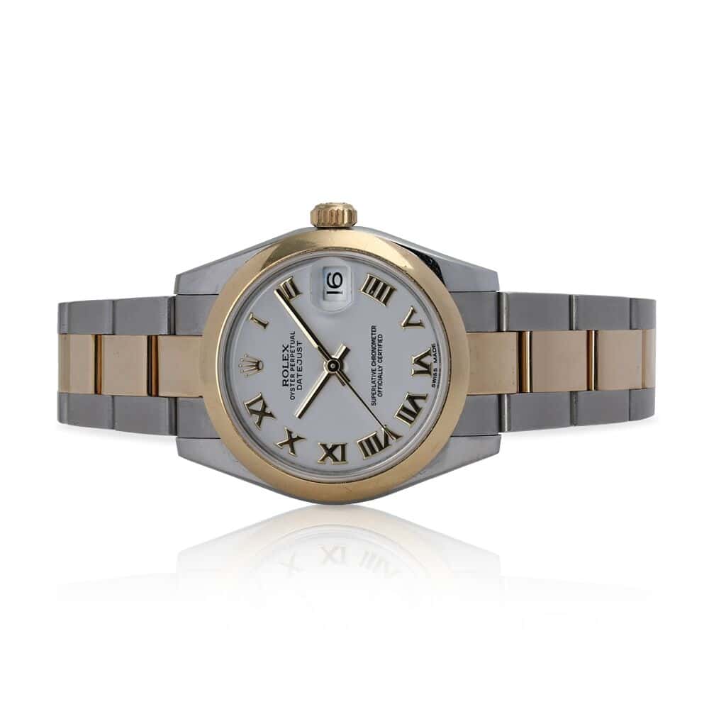 Rolex Datejust 31mm 178243 White Roman Numerals Dial Oyster Bracelet Two Tone Watch