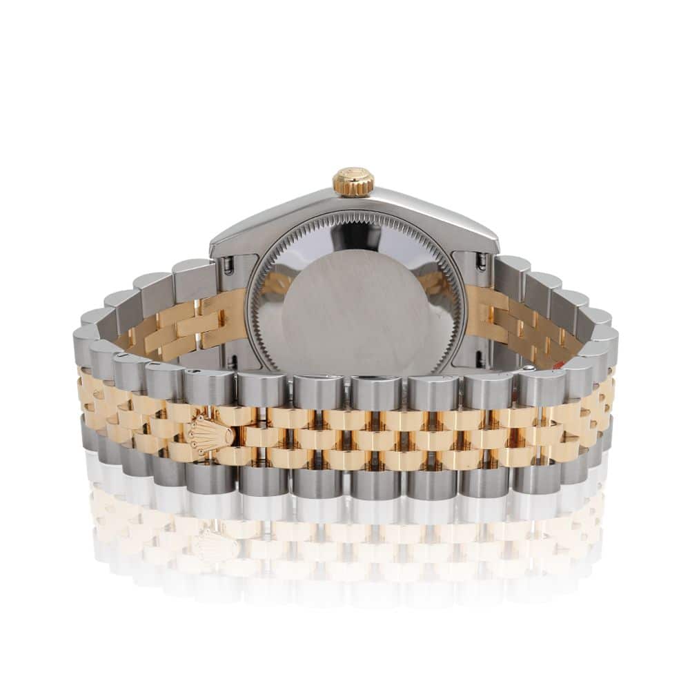 Rolex Datejust 36mm White Stick Dial 116233-0200 Stainless Steel With Yellow Gold Watch