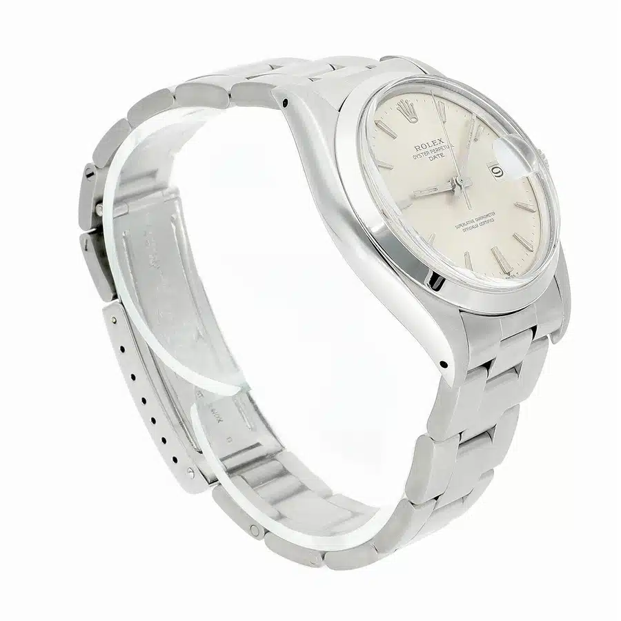 Rolex Date Stainless Steel Silver Dial Vintage Watch 1500 Circa 1978 – image 5