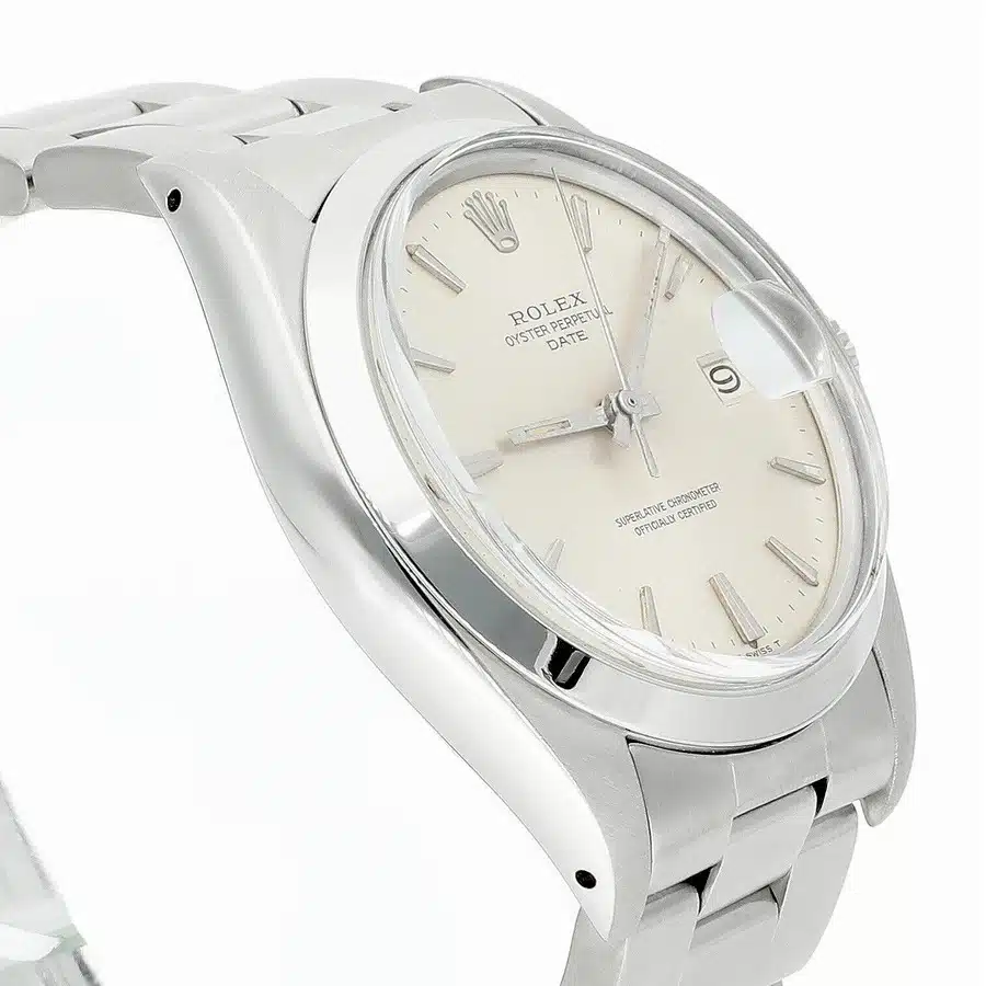Rolex Date Stainless Steel Silver Dial Vintage Watch 1500 Circa 1978 – image 3