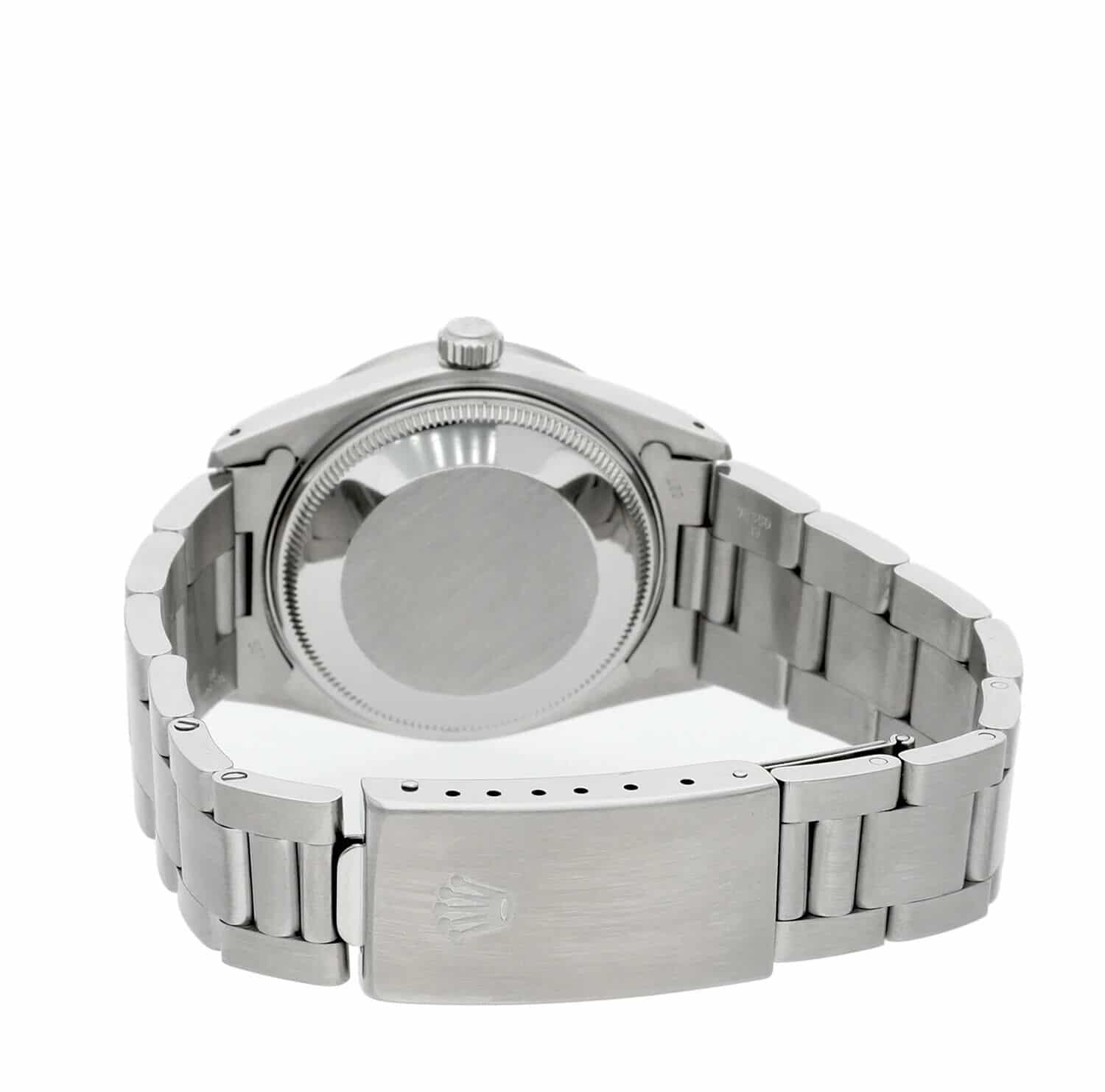 Rolex Oyster Perpetual Date Unisex Stainless Steel Watch Oyster White Roman Dial 15010 Circa - 1988