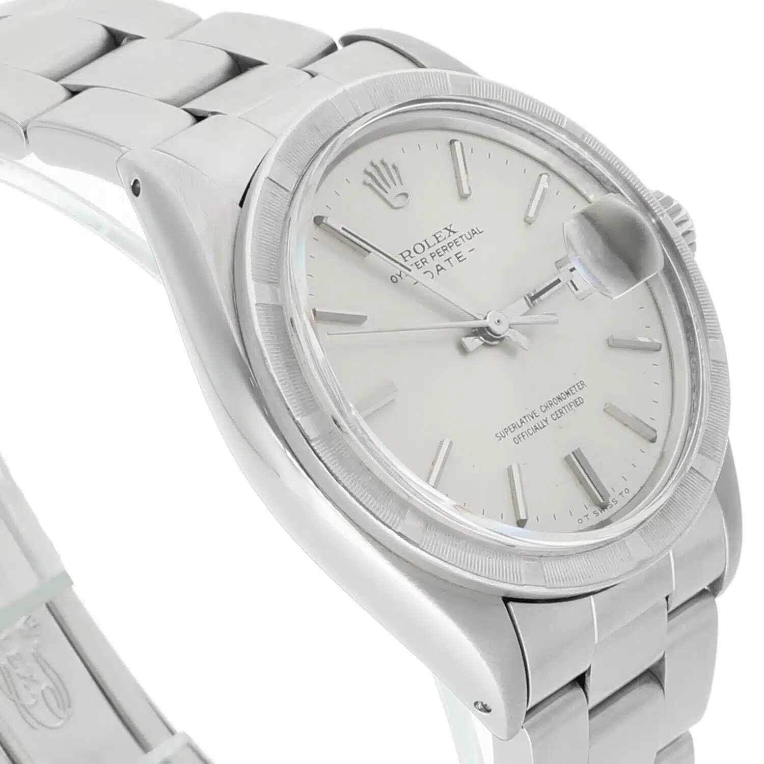 Rolex Oyster Perpetual Date Stainless Steel Watch Silver Dial Oyster Band Vintage 1501 – image 5