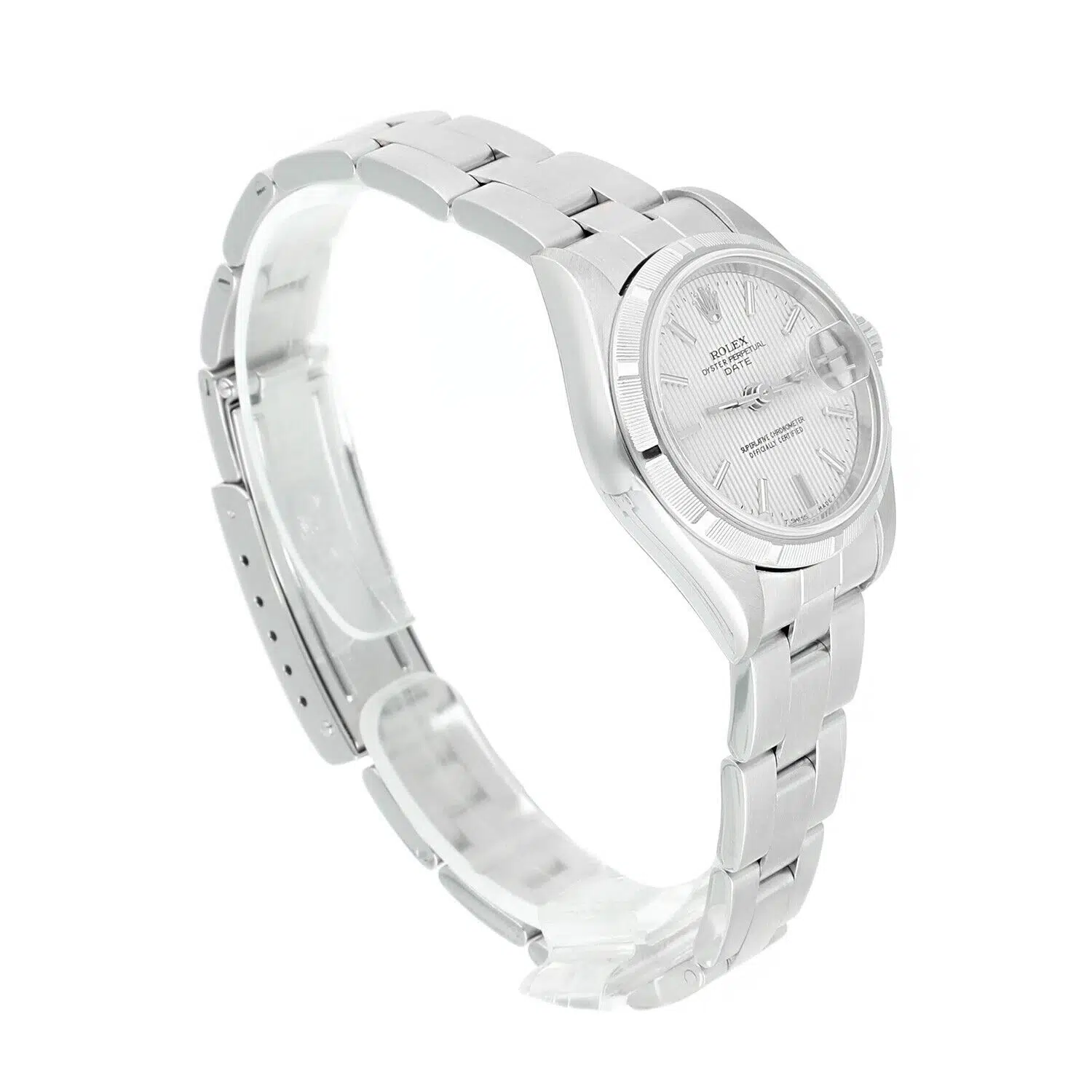 Rolex Date Silver Dial Oyster Bracelet Stainless Steel Ladies Watch 79190 – image 5