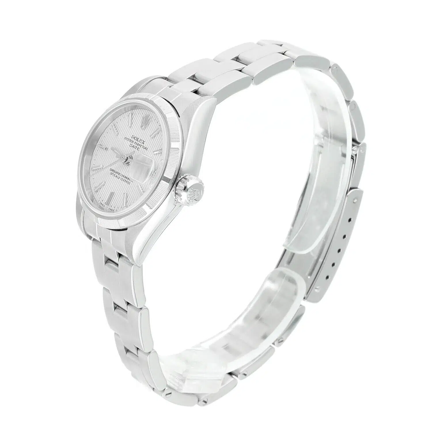 Rolex Date Silver Dial Oyster Bracelet Stainless Steel Ladies Watch 79190 – image 4