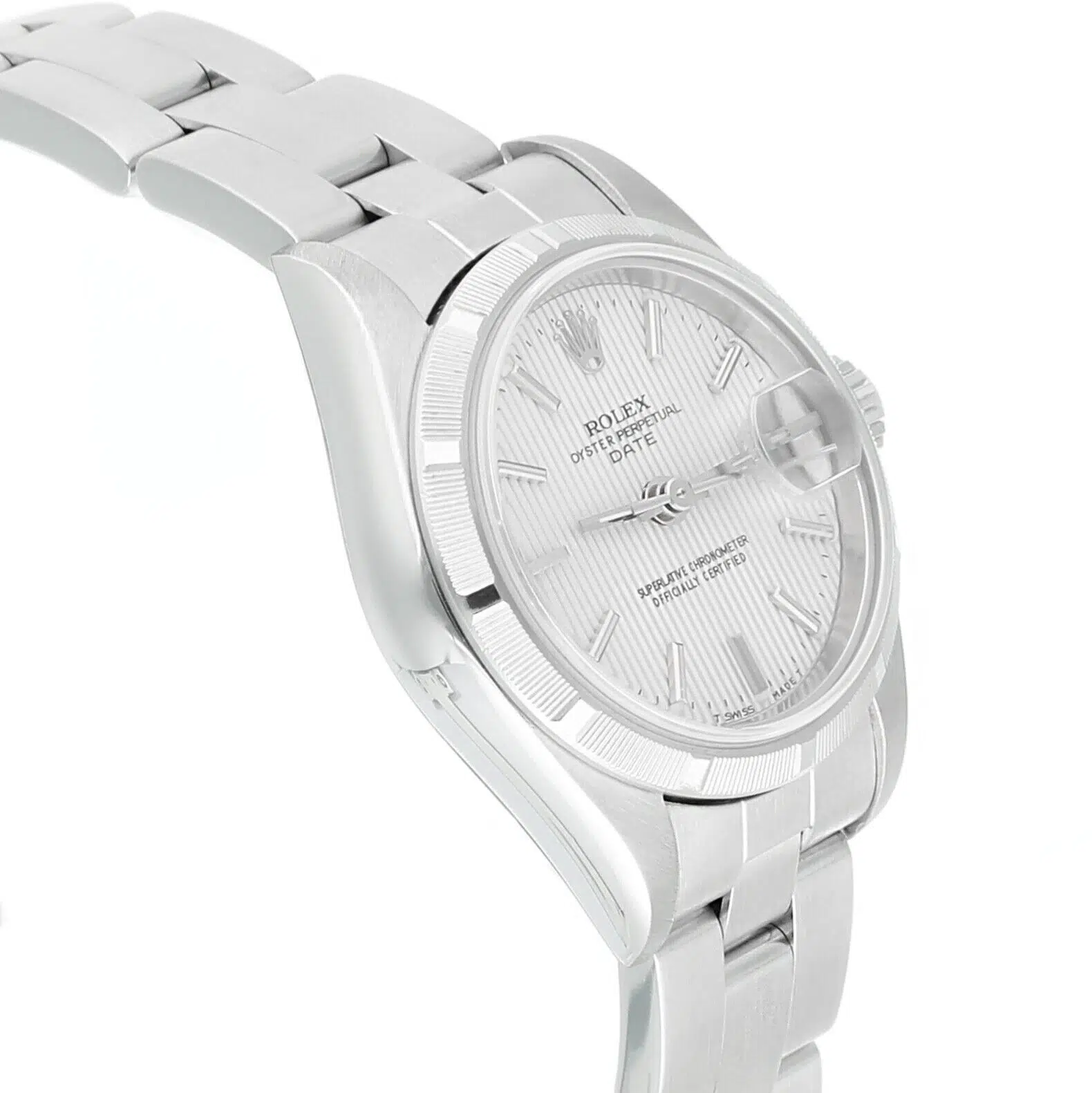 Rolex Date Silver Dial Oyster Bracelet Stainless Steel Ladies Watch 79190 – image 6