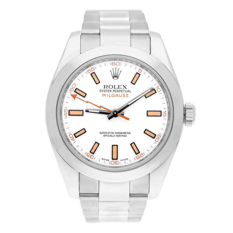 Rolex 116400 Milgauss 40mm Stainless Steel with White Dial Watch 2008
