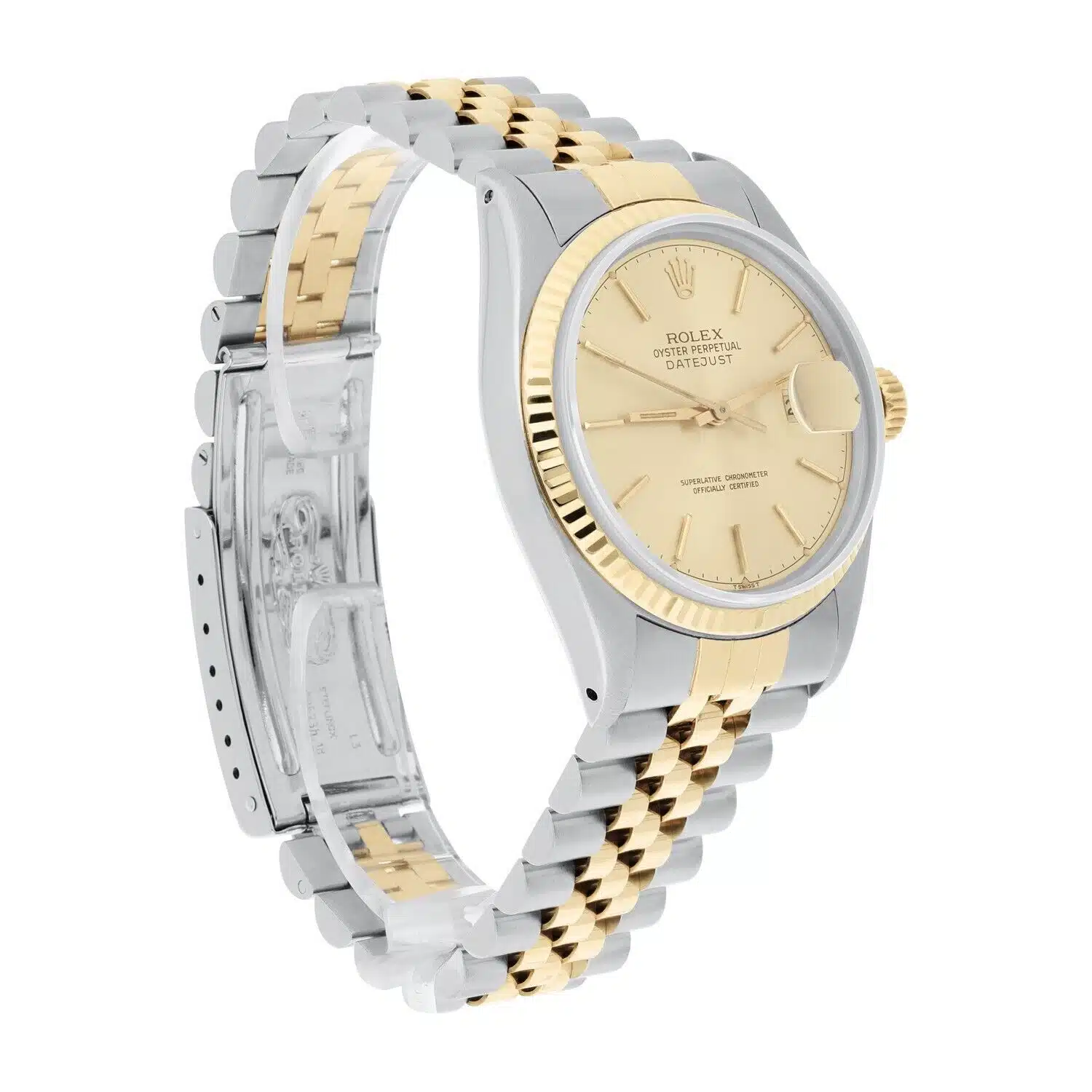 Rolex Datejust 36mm Two Tone Champagne Dial Jubilee Band 16013 Circa 1979 B/P – image 5
