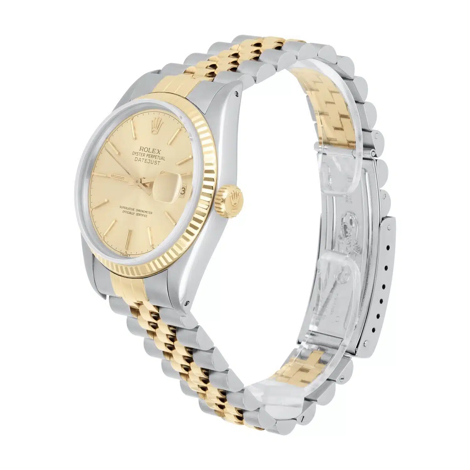Rolex Datejust 36mm Two Tone Champagne Dial Jubilee Band 16013 Circa 1979 B/P – image 4