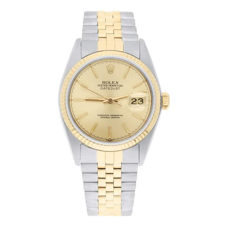 Rolex Datejust 36mm Two Tone Champagne Dial Jubilee Band 16013 Circa 1979 B/P