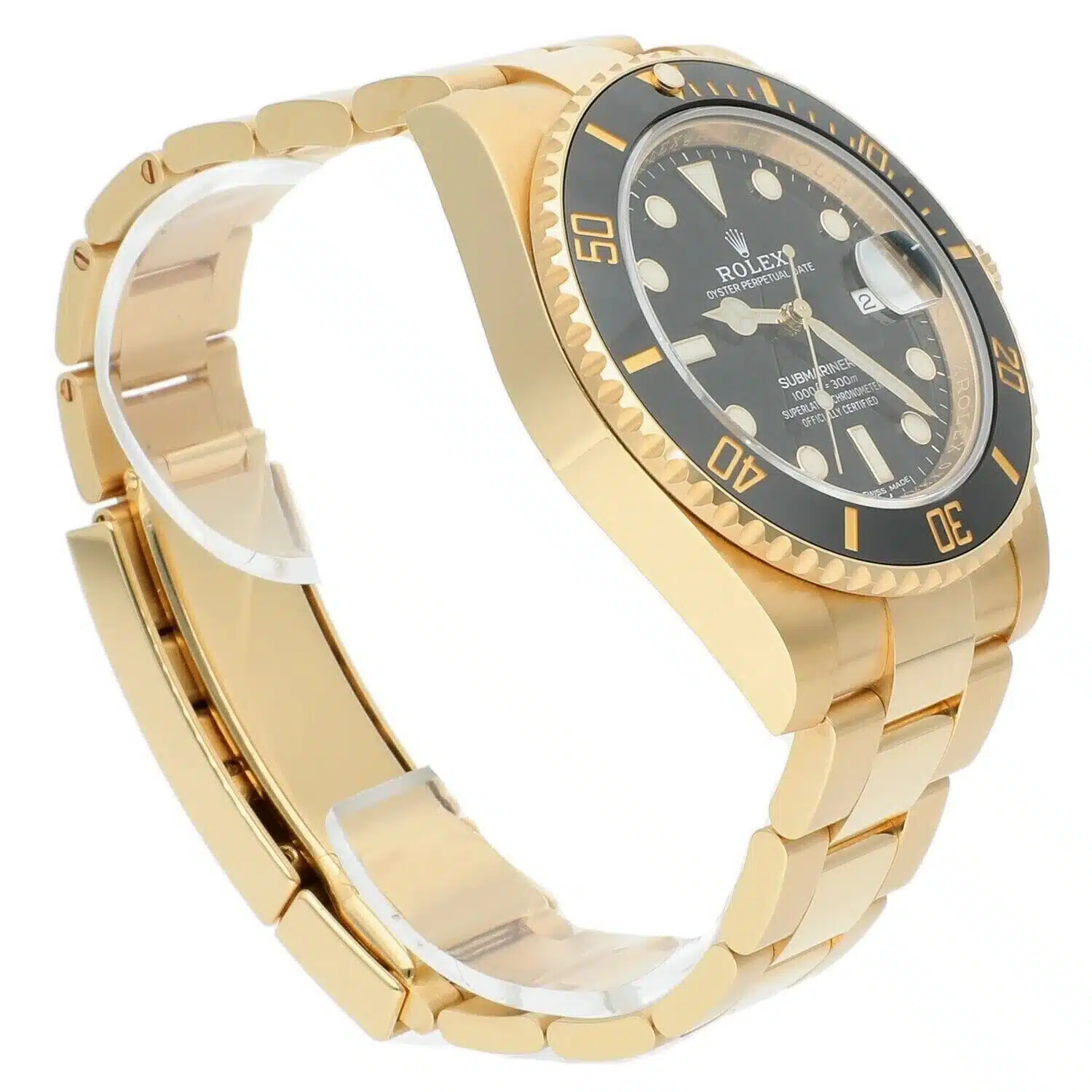 Rolex Submariner Date Ceramic Bezel Yellow Gold Black 116618LN Men's Watch – image 4