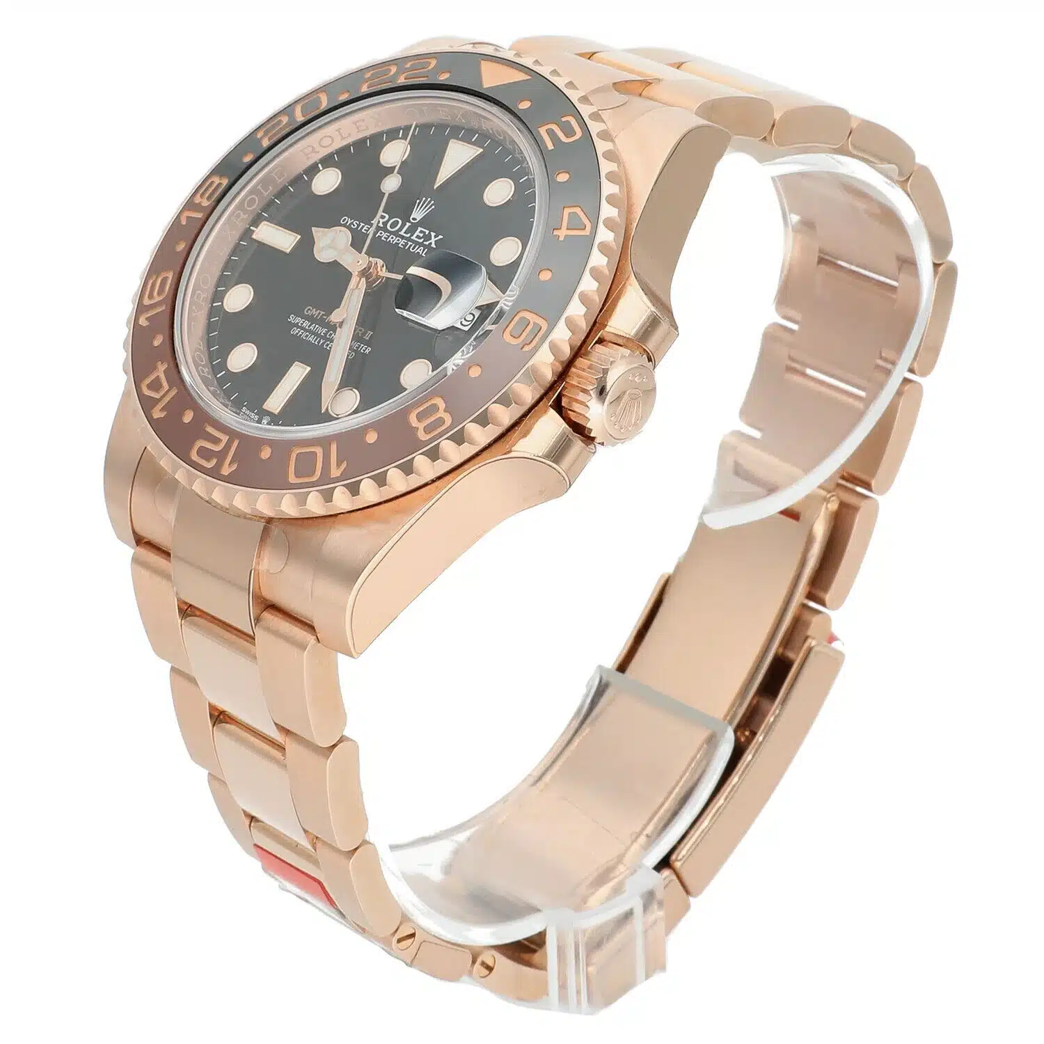 Rolex GMT-Master II 40mm 126715 Rose Gold Box/Papers Factory Stickers – image 2