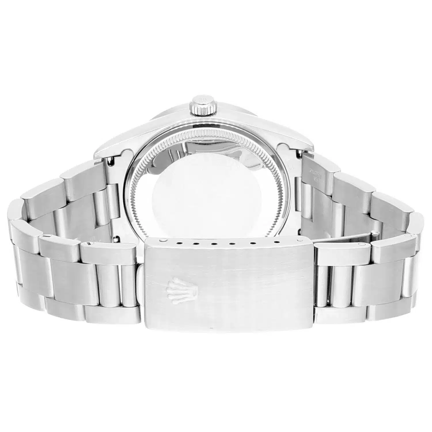 Rolex Air King 34mm 14010 Silver Dial Engine Turned Bezel Steel Mens Watch – image 6
