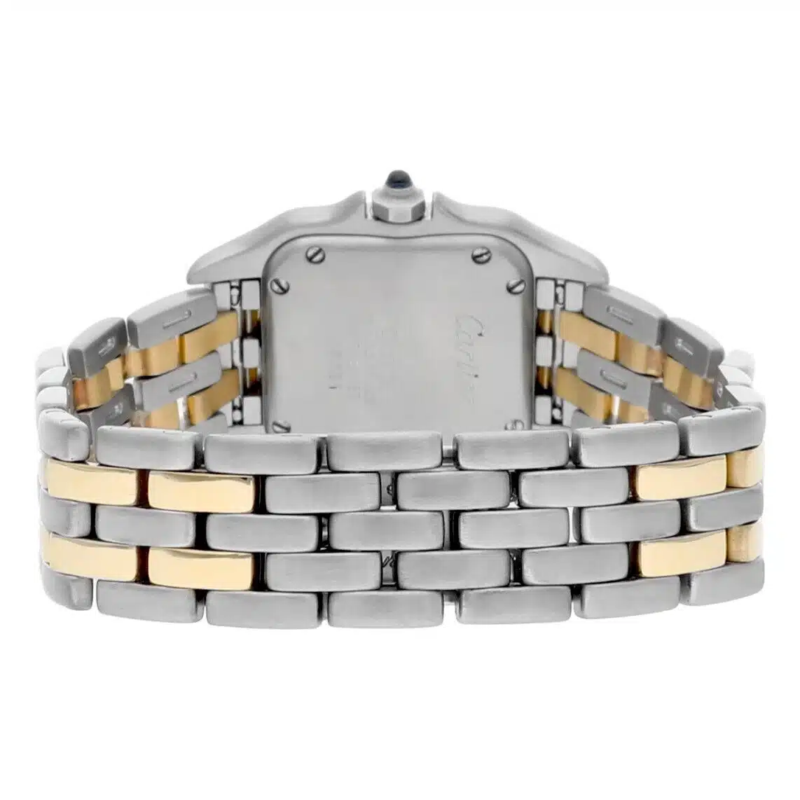 Cartier Panthère Steel Yellow Gold Two Row Bracelet Ladies Watch – image 7