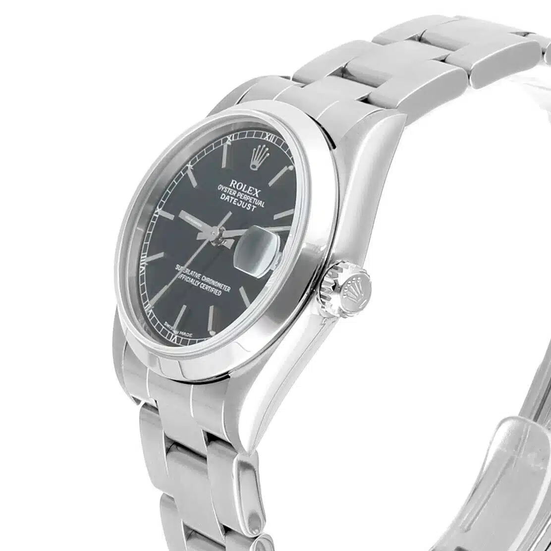 Rolex Datejust 31 Midsize 68240 Black Dial Stainless Steel Ladies Watch Oyster – image 4