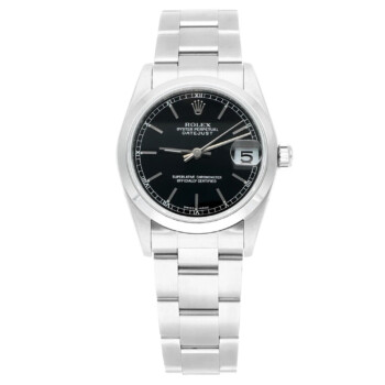 Rolex Datejust 31 Midsize Black Dial Stainless Steel Ladies Watch Oyster 78240