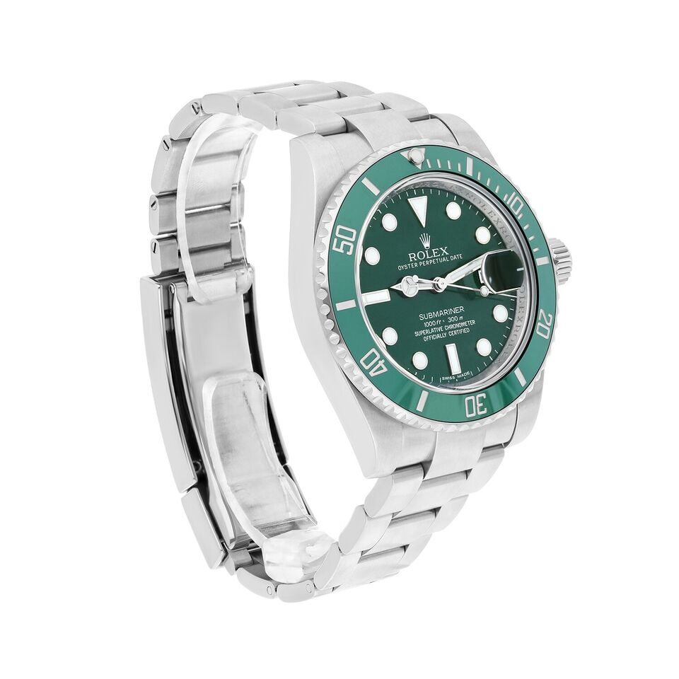 Rolex Submariner Date 40mm HULK Steel Green Ceramic Bezel-Green Dial 116610LV - 2018