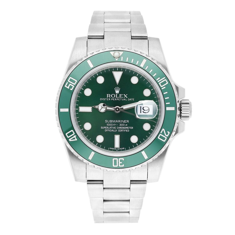 Rolex Submariner Date 40mm HULK Steel Green Ceramic Bezel-Green Dial 116610LV - 2018