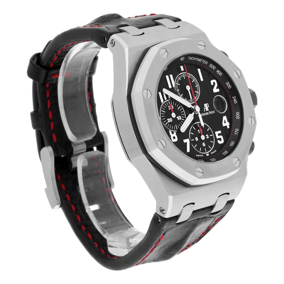Audemars Piguet Royal Oak Offshore Chronograph Vampire Black Red 42mm 26470ST.OO.A101CR.01 Watch MINT