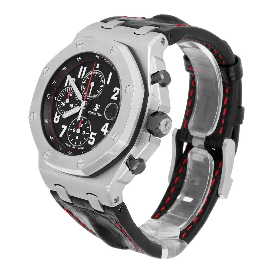 Audemars Piguet Royal Oak Offshore Chronograph Vampire Black Red 42mm 26470ST.OO.A101CR.01 Watch MINT