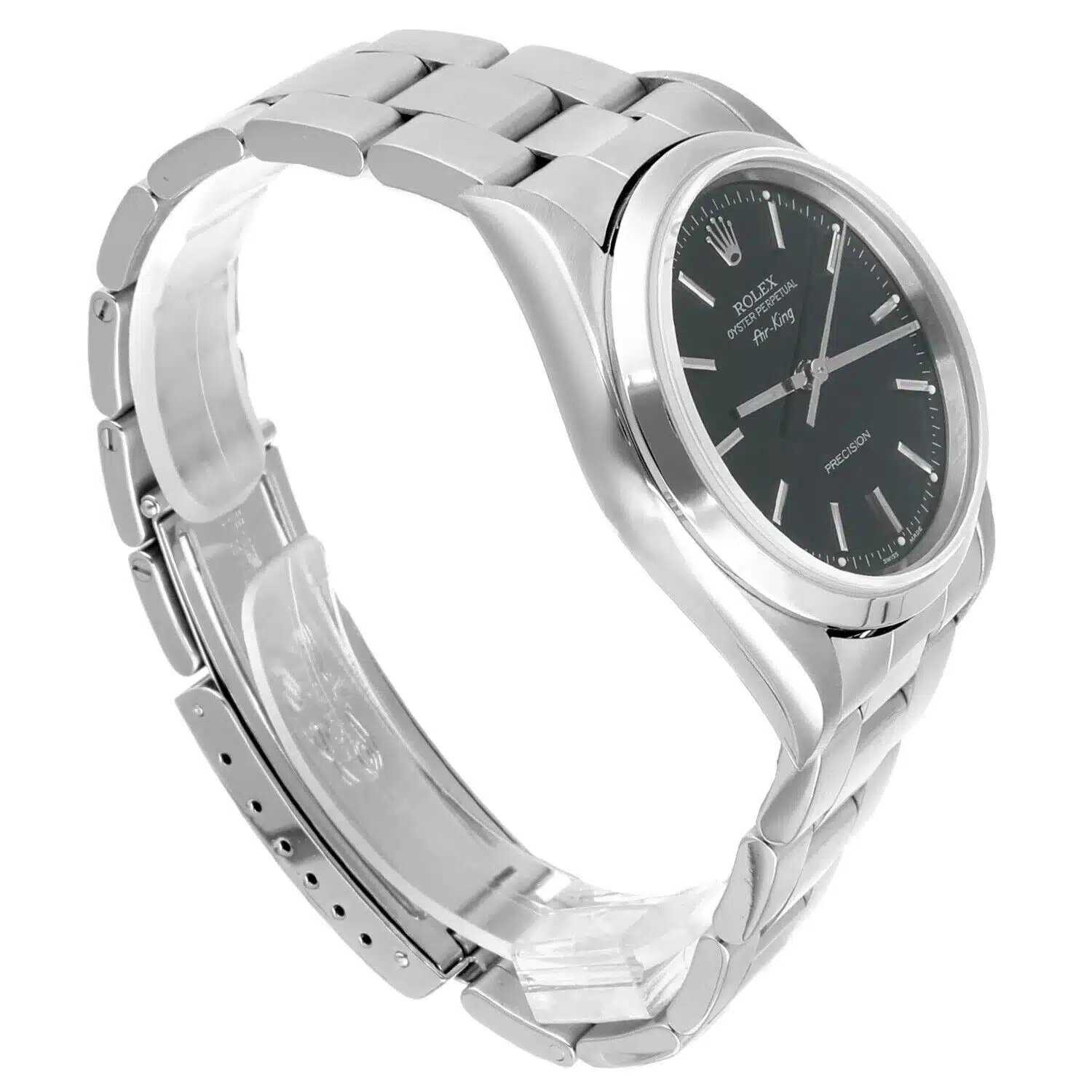 Rolex Oyster Perpetual Air-King 34mm Black Stainless Steel Oyster Watch 14000 – image 3