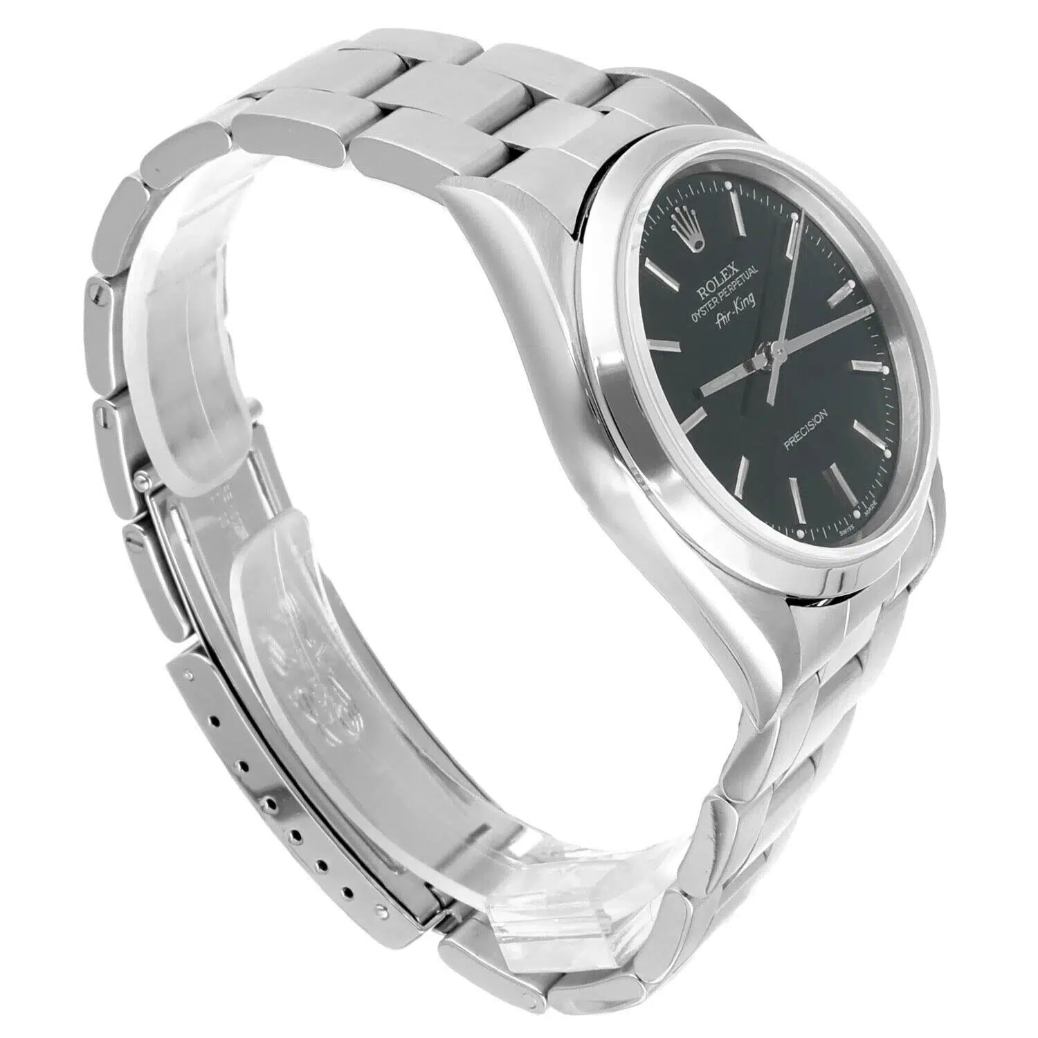 Rolex Air-King 14000 34mm Black Stainless Steel Oyster Watch – image 3