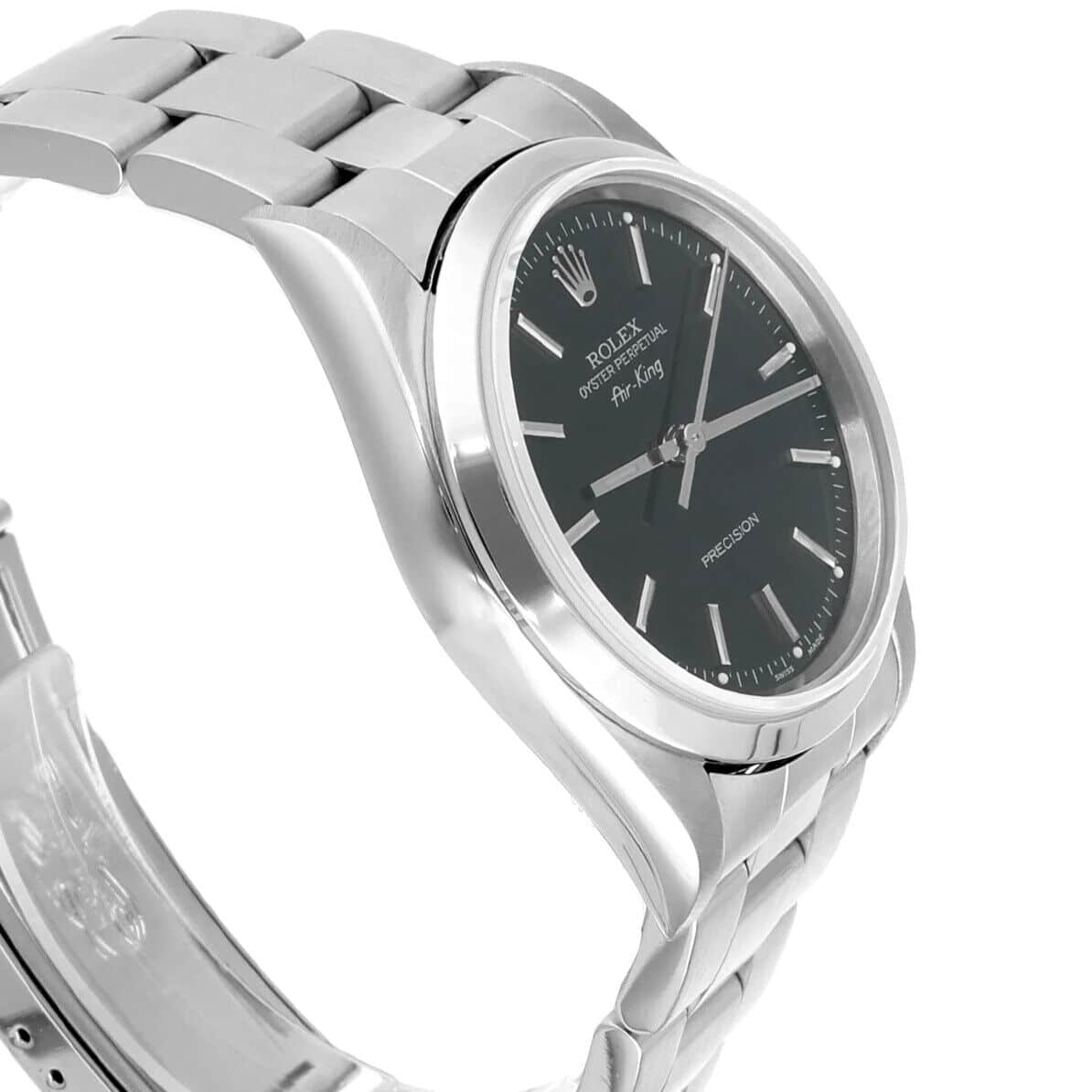 Rolex Oyster Perpetual Air-King 34mm Black Stainless Steel Oyster Watch 14000