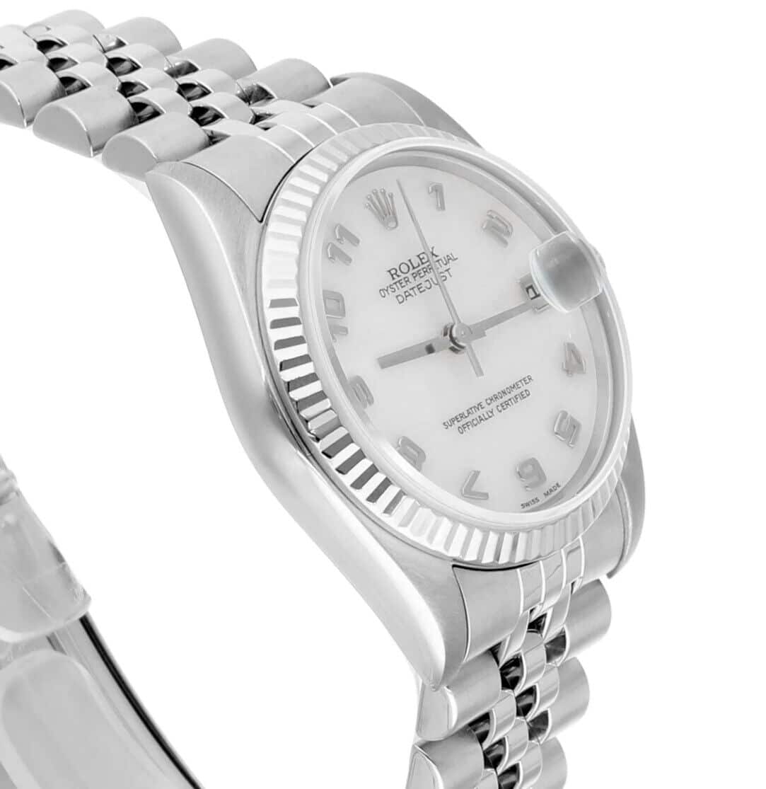 Rolex Datejust 31mm Factory White Mother of Pearl Dial 78274 Jubilee Band