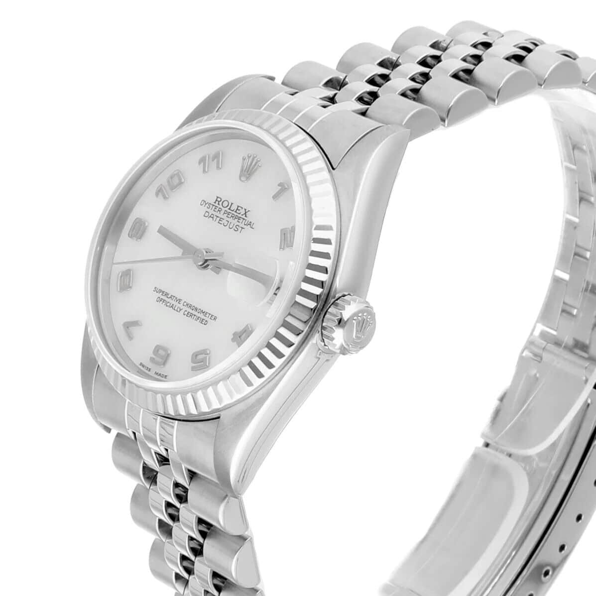 Rolex Datejust 31mm Factory White Mother of Pearl Dial 78274 Jubilee Band