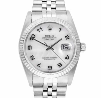 Rolex Datejust 31mm Factory White Mother of Pearl Dial 78274 Jubilee Band
