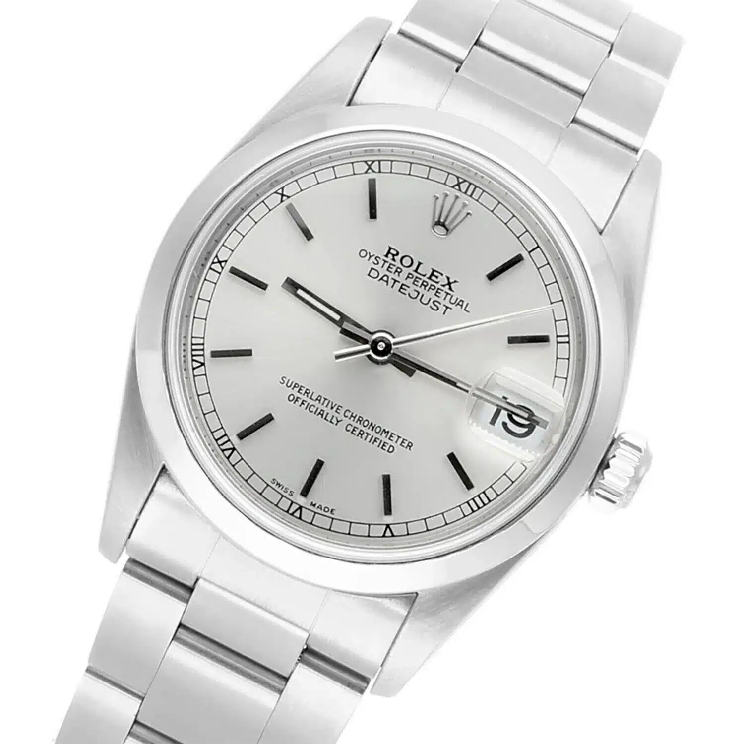 Rolex Datejust 31 78240 Midsize Silver Dial Stainless Steel Ladies Watch Oyster - 2000 – image 3