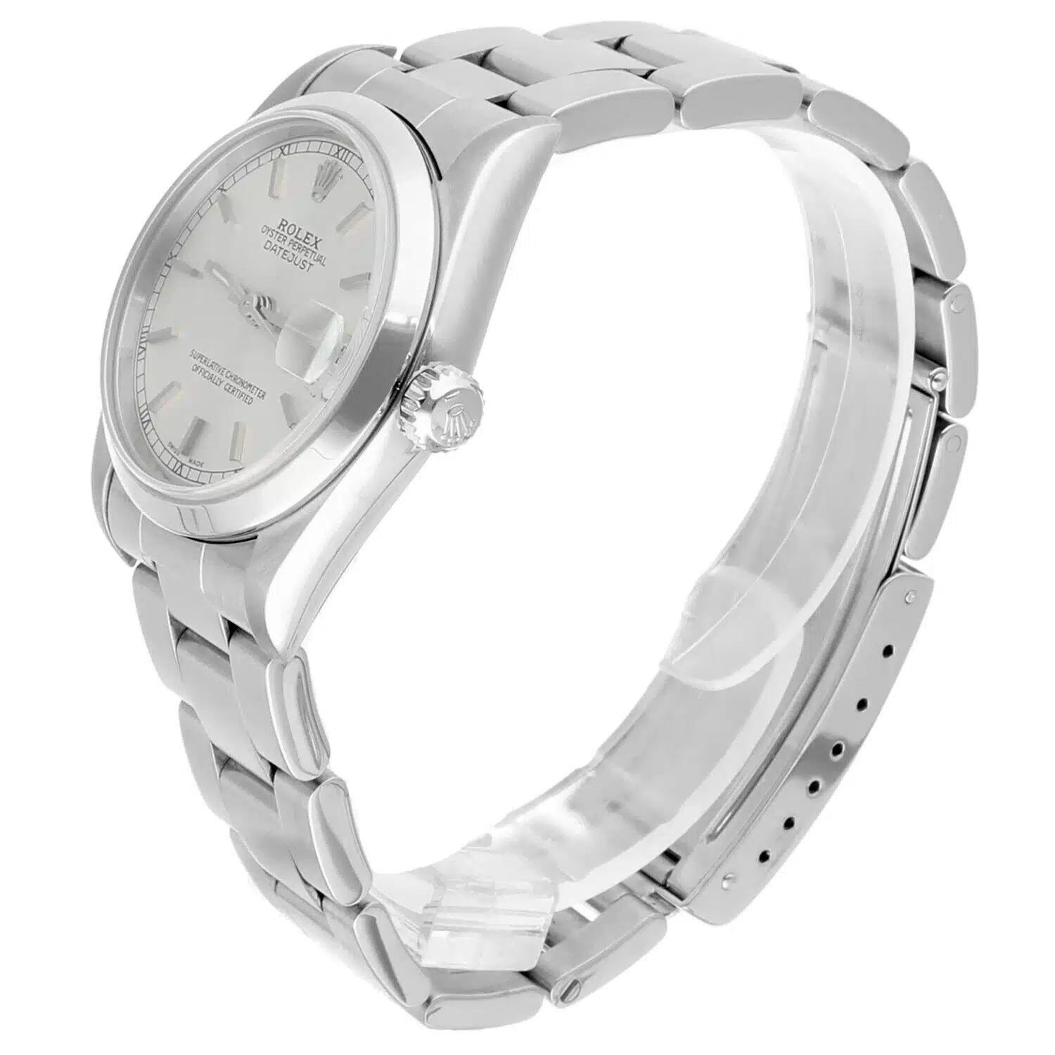 Rolex Datejust 31 78240 Midsize Silver Dial Stainless Steel Ladies Watch Oyster - 2000 – image 6
