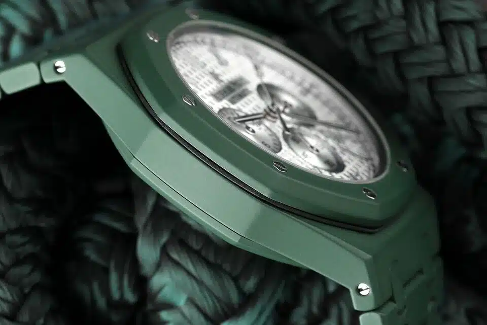 Audemars Piguet Royal Oak Chrono 41mm 26320ST.OO.1220ST.02 Custom Green Ceramic – image 6