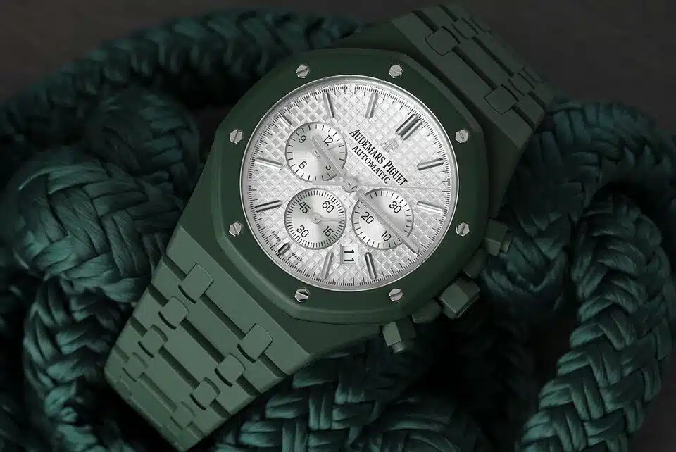 Audemars Piguet Royal Oak Chrono 41mm 26320ST.OO.1220ST.02 Custom Green Ceramic – image 4